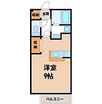 アンソレイエ E  ｜ 栃木県塩谷郡高根沢町大字宝積寺（賃貸アパート1K・1階・30.69㎡） その2