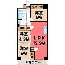 サクラレジデンス  ｜ 栃木県さくら市櫻野（賃貸マンション3LDK・7階・79.30㎡） その2