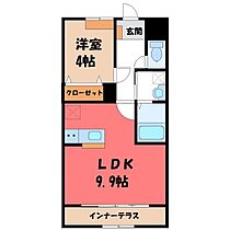 ガーデンコート（Garden Court）  ｜ 栃木県宇都宮市睦町（賃貸アパート1LDK・1階・40.50㎡） その2