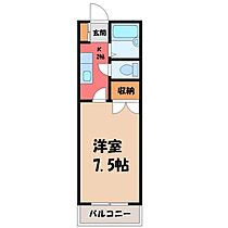 メゾン・ド・エイミー  ｜ 栃木県宇都宮市滝の原2丁目（賃貸アパート1K・2階・22.08㎡） その2