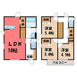東武宇都宮線 西川田駅 徒歩75分