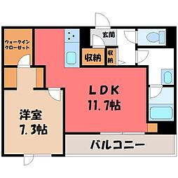 東武宇都宮線 東武宇都宮駅 徒歩33分