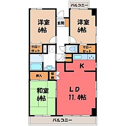 間取図画像 3LDK