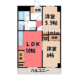 間取図画像 2LDK