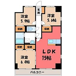 間取図画像 3LDK