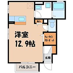 グランパレ ワンルームの間取図画像