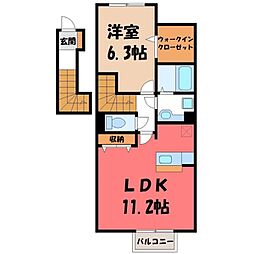 宇都宮芳賀ライトレール線 ゆいの杜西駅 徒歩11分 2階/-