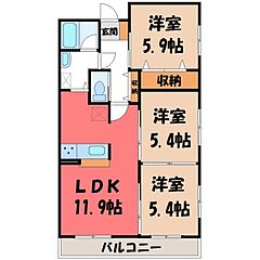 物件の間取り