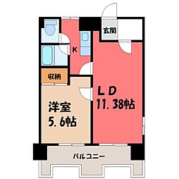 CITYM・56 1LDKの間取図画像