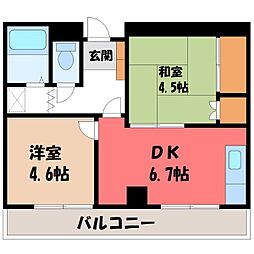 タカラ峰ハイツ Ｂ棟 2階/-