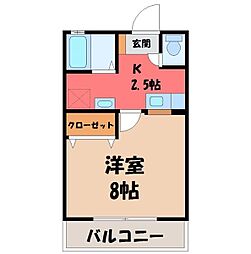 JR東北本線 雀宮駅 徒歩9分