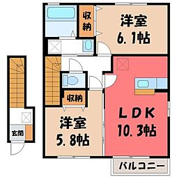 フォレストガーデン B 2階