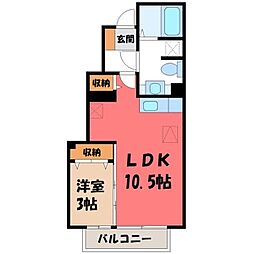 クレスト雅 B 1階/-