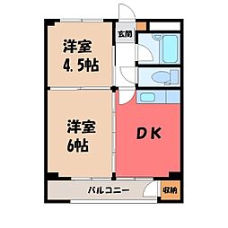 JR東北本線 宇都宮駅 徒歩8分 2階/-