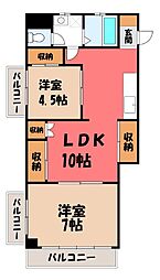 新泉ビル 2LDKの間取図画像