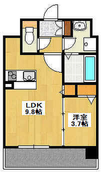 レジデンスｈ忍町 903｜兵庫県姫路市忍町(賃貸マンション1LDK・9階・32.43㎡)の写真 その2