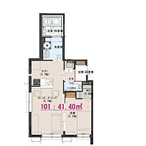 ロジェアン天神 101 ｜ 兵庫県姫路市飾磨区天神（賃貸アパート1LDK・1階・41.40㎡） その2