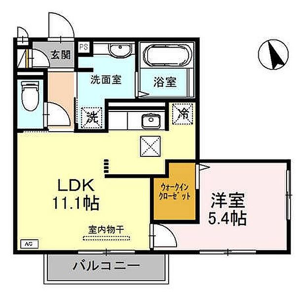 アムール 101｜兵庫県姫路市飾磨区中野田2丁目(賃貸アパート1LDK・1階・42.91㎡)の写真 その2