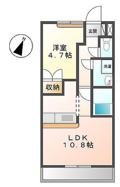 Ｇｒｅｅｎ　Ｈｉｌｌｓ 208｜兵庫県明石市大久保町西脇(賃貸アパート1LDK・2階・36.25㎡)の写真 その2