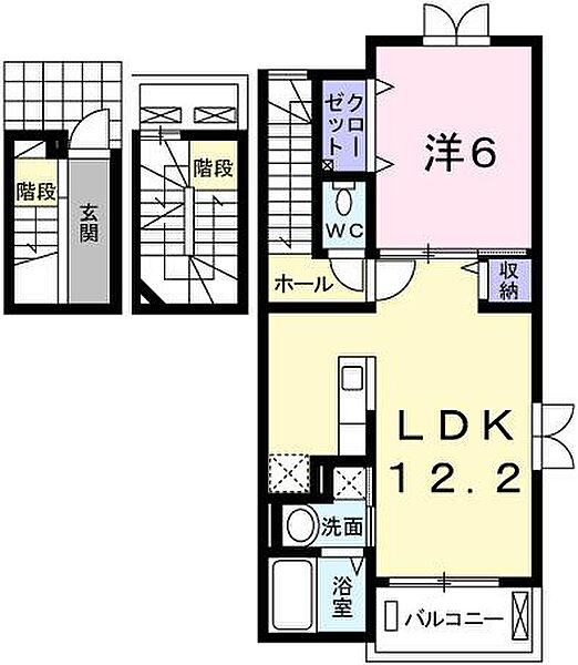 アマルフィ37 305｜兵庫県姫路市南条2丁目(賃貸アパート1LDK・3階・53.00㎡)の写真 その2