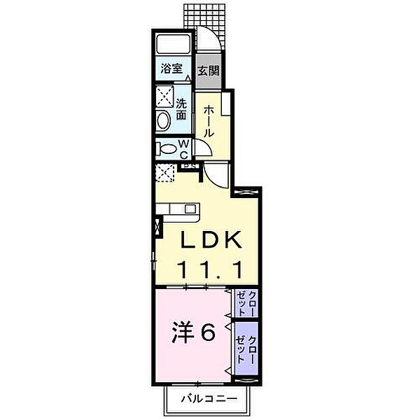 オリーブ・ガーデン 103｜兵庫県加古川市加古川町平野(賃貸アパート1LDK・1階・42.25㎡)の写真 その2