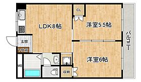 田中マンション 206 ｜ 兵庫県神戸市東灘区岡本2丁目（賃貸マンション2LDK・2階・41.00㎡） その2