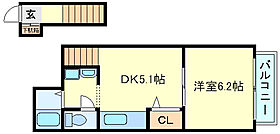 アジロガーデン 207 ｜ 兵庫県明石市二見町西二見駅前2丁目（賃貸アパート1DK・2階・28.98㎡） その2