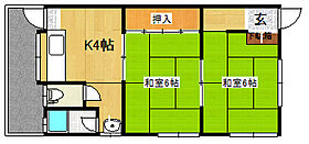 よしみ荘 6 ｜ 兵庫県加古川市平岡町二俣（賃貸アパート2K・1階・37.18㎡） その1