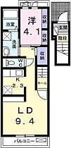 エルメーム 201 ｜ 兵庫県姫路市飾磨区蓼野町（賃貸アパート1LDK・2階・40.09㎡） その2