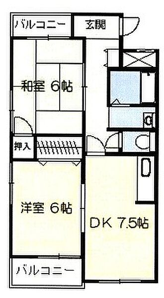 164ビル 303｜兵庫県神戸市西区伊川谷町潤和(賃貸マンション2DK・3階・47.31㎡)の写真 その2
