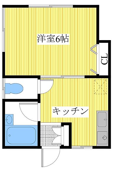 ハイツアオキ 102｜兵庫県神戸市垂水区塩屋町4丁目(賃貸アパート1DK・1階・21.06㎡)の写真 その2