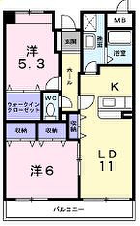 ブルックヴィラ 102｜兵庫県神戸市西区伊川谷町有瀬(賃貸マンション2LDK・1階・58.42㎡)の写真 その2