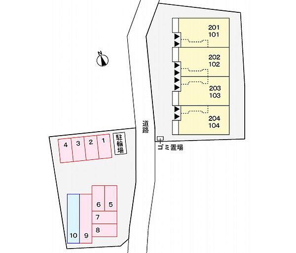 フィオレンティーナ2 203｜兵庫県姫路市広畑区西蒲田(賃貸アパート2LDK・2階・57.21㎡)の写真 その16