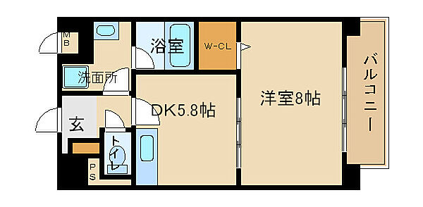 ルミエール野田 205｜兵庫県姫路市飾磨区上野田6丁目(賃貸マンション1DK・2階・35.12㎡)の写真 その2