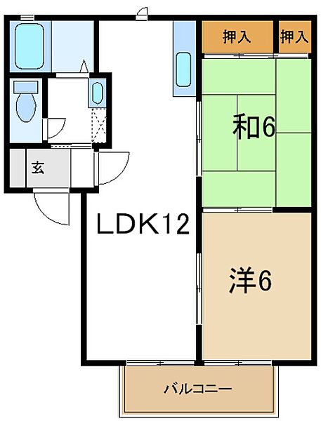 ラフォーレ河原 205｜兵庫県加古川市加古川町河原(賃貸アパート2LDK・2階・50.78㎡)の写真 その2