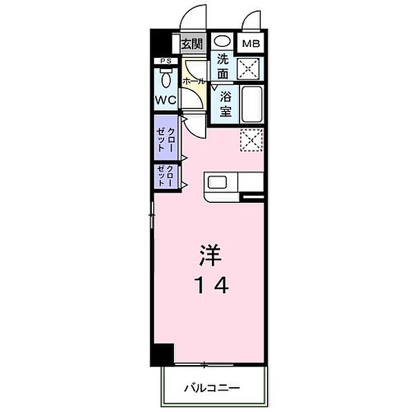 コン・タント・アモーレ 103｜兵庫県明石市魚住町金ケ崎(賃貸マンション1K・1階・33.44㎡)の写真 その2