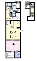 プラシード 202 ｜ 兵庫県姫路市名古山町（賃貸アパート1DK・2階・38.81㎡） その2