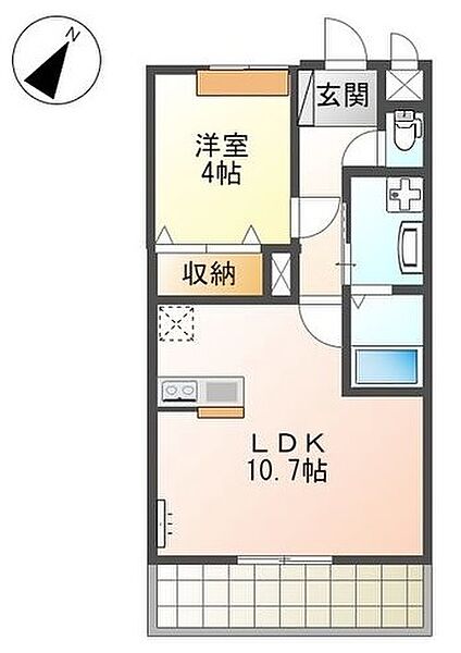 ムーンガーデン 101｜兵庫県姫路市大津区北天満町(賃貸アパート1LDK・1階・37.35㎡)の写真 その2