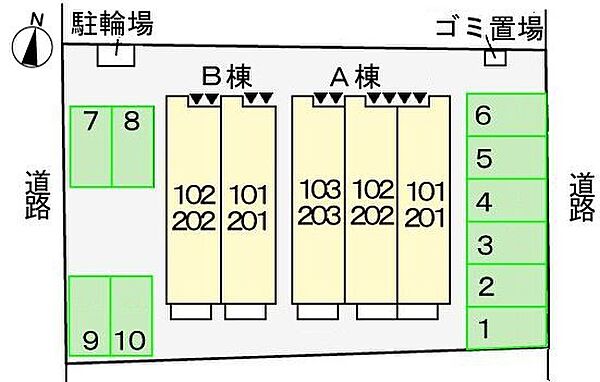 アルカンシエルＢ 202｜兵庫県姫路市広畑区西蒲田(賃貸アパート1LDK・2階・49.19㎡)の写真 その17