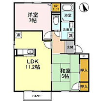 エクセルハイツイダ3棟 202 ｜ 兵庫県姫路市飾磨区阿成鹿古（賃貸アパート2LDK・2階・56.10㎡） その2