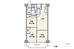 間取図画像 3LDK