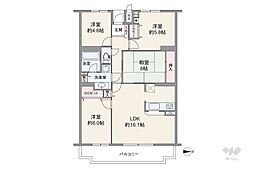 エクセラージュ茨木南 4LDKの間取図画像