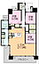 間取り：L字の広々バルコニーで日当たり良好。角部屋になりますのでマンションには珍しく浴室も窓があり明るく換気のしやすい間取となっています。