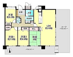 D'クラディア西田 4LDKの間取図画像