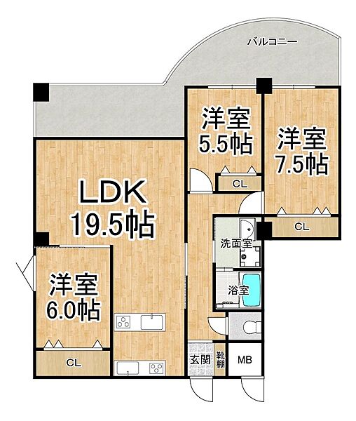 間取りを拡大表示