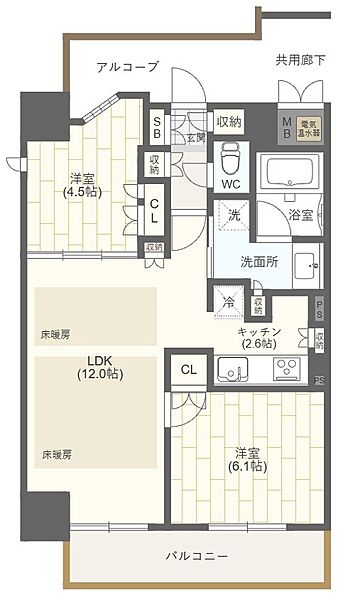 間取りを拡大表示