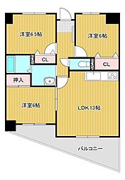 間取図画像 3LDK