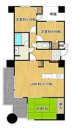 イマージュアークヒルズ黒崎西 3LDKの間取図画像
