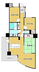 イマージュアークヒルズ黒崎西 3LDKの間取図画像
