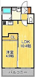 プラチナスタイル 1LDKの間取図画像